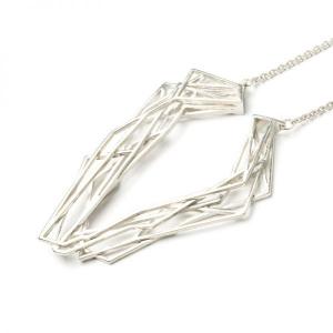 Solitaire necklace, 925 silver