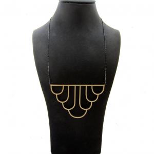 ARCH necklace nr.3 - brass/silver