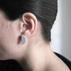 Concrete Earrings Black & Gray 5