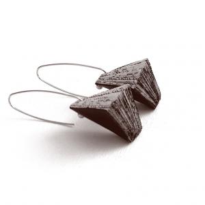 Triangular Fold Paper Earring