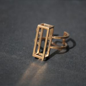 Recto 3D Printed Bronze Ring