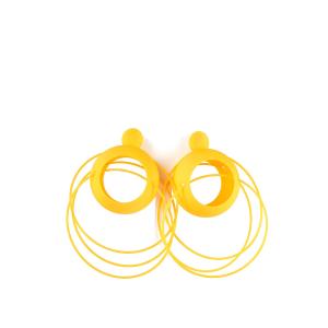 Lolita Earrings in dark yellow with silver 925