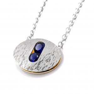 Orbit Necklace with Sapphires