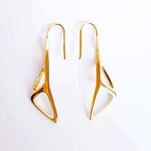 sWINGS STRUCTURA Earrings ″SOFT″ 18k Gold Plated 