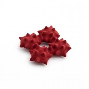 Superorder leather red brooch