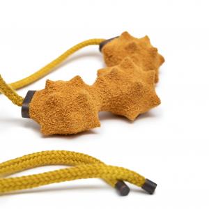 Superorder yellow leather necklace